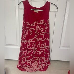 Gypsy 05 Red Dress with cream detailing